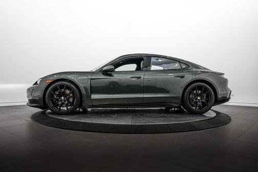 Oak Green Metallic 2022 Porsche Taycan GTS