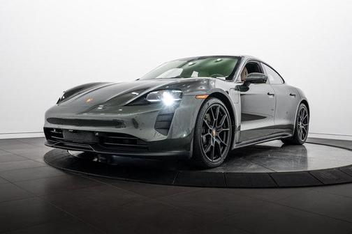 Oak Green Metallic 2022 Porsche Taycan GTS
