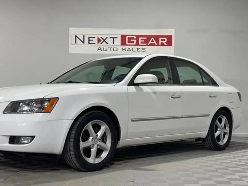 Powder White Pearl 2008 Hyundai SONATA SE