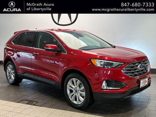 Rapid Red Metallic Tinted Clearcoat 2024 Ford Edge Titanium