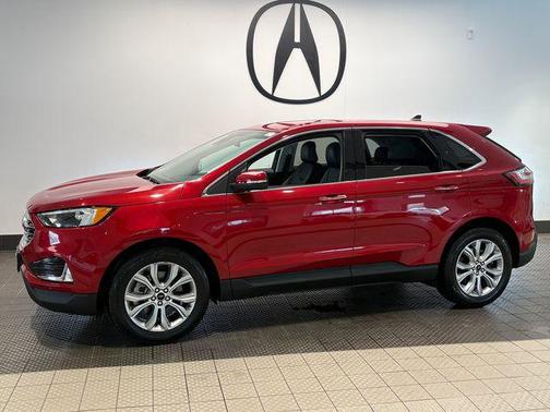 Rapid Red Metallic Tinted Clearcoat 2024 Ford Edge Titanium