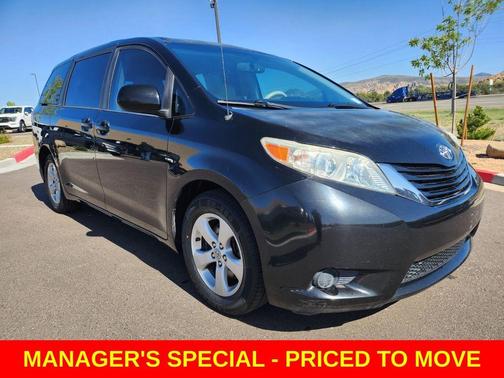 Black 2012 Toyota Sienna LE