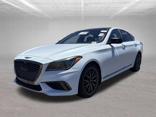 Casablanca White 2019 Genesis G80 3.3T Sport