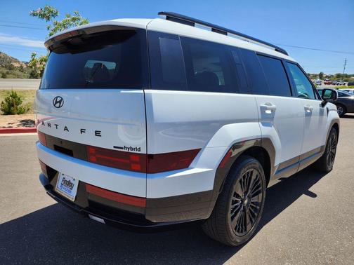 White 2025 Hyundai SANTA FE HEV Calligraphy