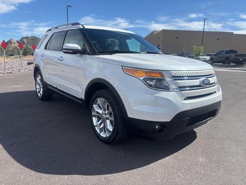 White Platinum Clearcoat Metallic 2013 Ford Explorer Limited