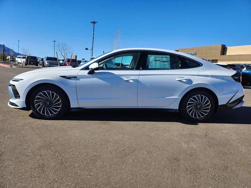 White 2026 Hyundai SONATA Hybrid Limited
