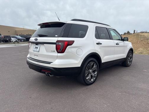 White Platinum 2018 Ford Explorer sport