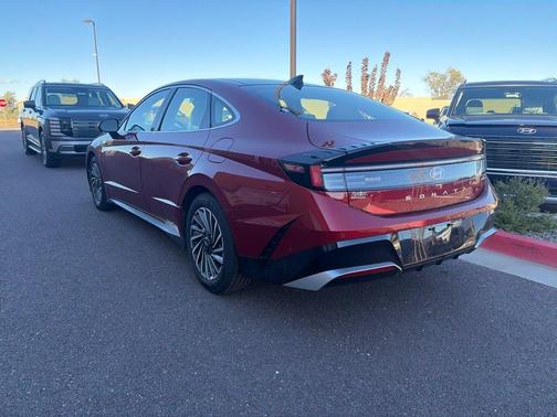 Red 2025 Hyundai SONATA Hybrid Limited