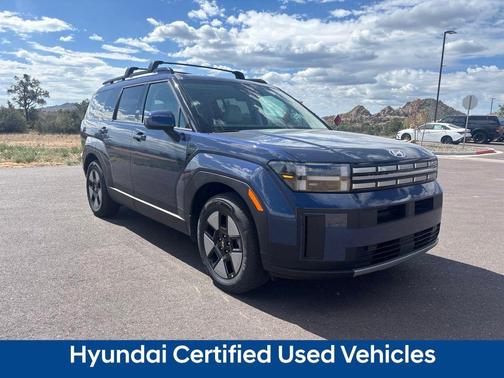 Atlantic Blue 2026 Hyundai SANTA FE HEV SEL