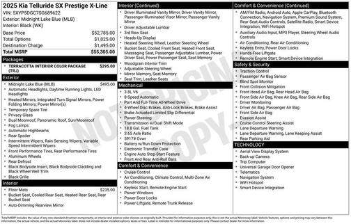 2025 Kia Telluride SX-Prestige X-Line