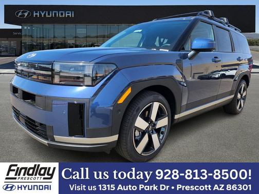 Atlantic Blue 2026 Hyundai SANTA FE HEV Limited