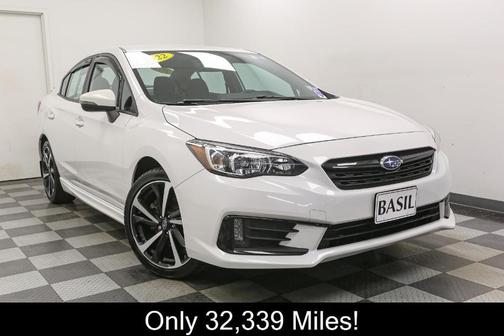 Crystal White Pearl 2022 Subaru Impreza Sport