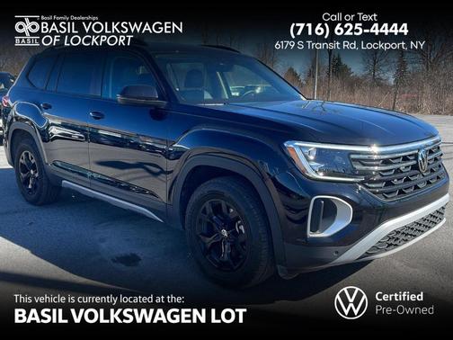 Deep Black Pearl Effect 2025 Volkswagen Atlas 2.0T Peak Edition