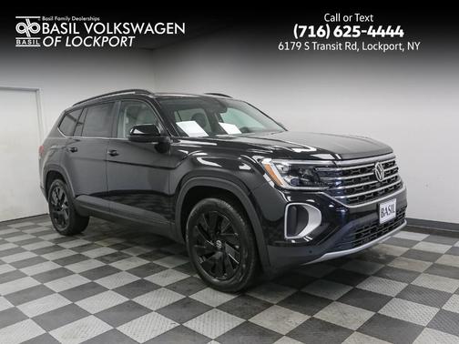Deep Black Pearl 2026 Volkswagen Atlas 2.0T SE W/TECHNOLOGY