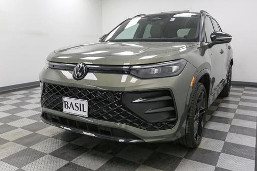 Avocado Green 2026 Volkswagen Tiguan 2.0T SE R-Line Black