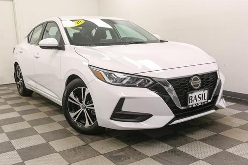 Cloud White 2020 Nissan Sentra SV