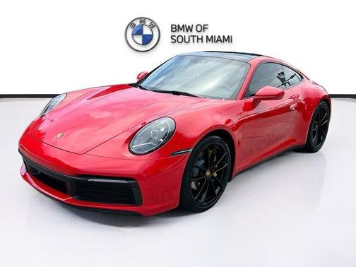 Red 2021 Porsche 911 Carrera 4