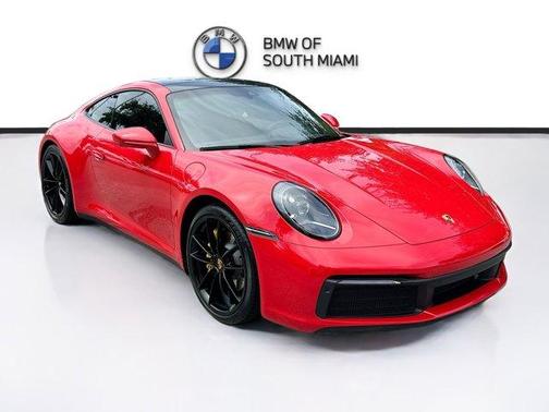Red 2021 Porsche 911 Carrera 4
