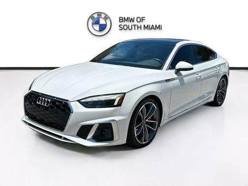 Ibis White 2021 Audi A5 45 S line Premium Plus