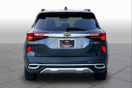 Gravity Gray 2021 Kia Seltos SX Turbo