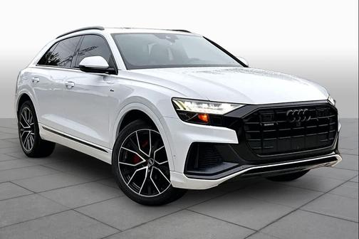WHITE 2022 Audi Q8 55 Premium Plus