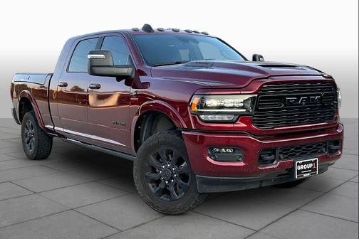 Delmonico Red Pearlcoat 2023 RAM 3500 Limited Mega Cab 4x4 6'4' Box