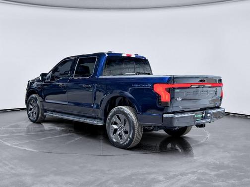 Antimatter Blue Metallic 2023 Ford F-150 Lightning LARIAT