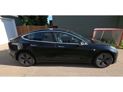 Solid Black 2019 Tesla Model 3 Long Range