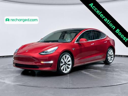 Red Multi-Coat 2018 Tesla Model 3 Performance
