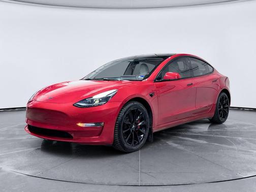 Red Multi-Coat 2022 Tesla Model 3 Performance