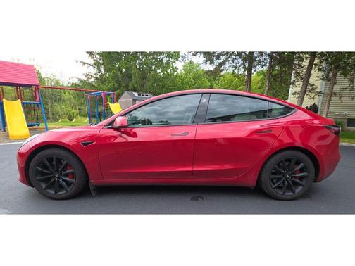 Red Multi-Coat 2022 Tesla Model 3 Performance