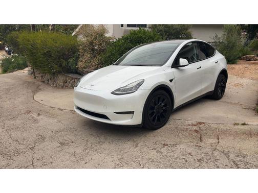 Pearl White Multi-Coat 2021 Tesla Model Y Long Range