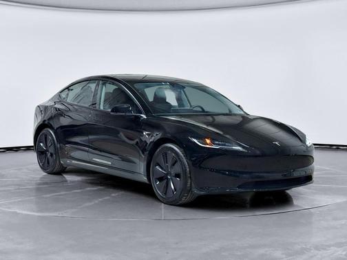 Solid Black 2025 Tesla Model 3 Long Range