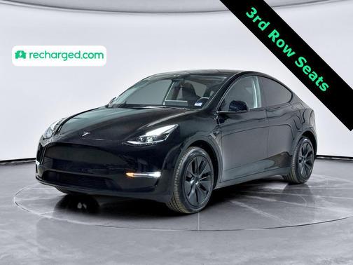 Solid Black 2025 Tesla Model Y Long Range