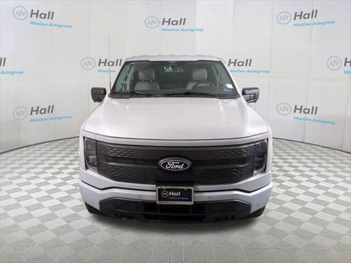 Space White Metallic 2025 Ford F-150 Lightning Flash