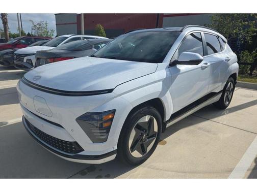 Atlas White 2024 Hyundai KONA EV Limited