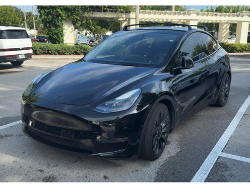 Solid Black 2024 Tesla Model Y Performance