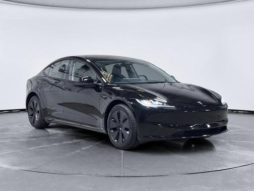 Solid Black 2025 Tesla Model 3 Long Range
