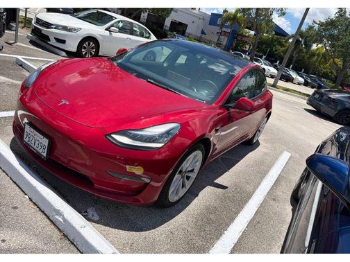 Red Multi-Coat 2022 Tesla Model 3 Long Range