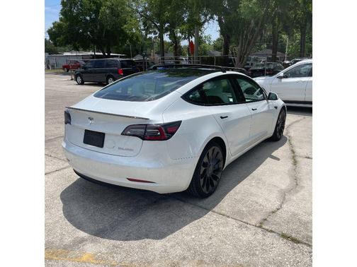 Pearl White Multi-Coat 2021 Tesla Model 3 Performance