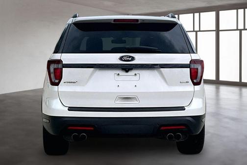 White Platinum Clearcoat Metallic 2018 Ford Explorer sport