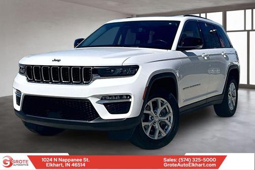 Bright White Clearcoat 2024 Jeep Grand Cherokee Limited