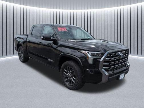 Midnight Black Metallic 2022 Toyota Tundra Hybrid Platinum