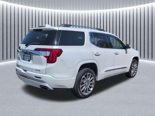 White Frost Tri-Coat 2023 GMC Acadia Denali