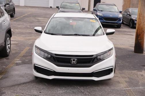 White Orchid Pearl 2019 Honda Civic LX