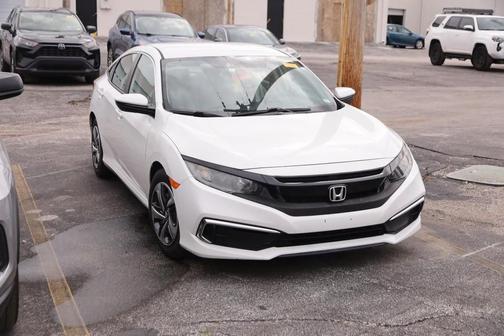 White Orchid Pearl 2019 Honda Civic LX
