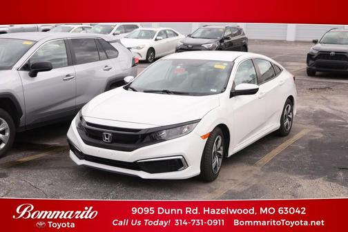 White Orchid Pearl 2019 Honda Civic LX