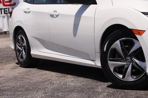 White Orchid Pearl 2019 Honda Civic LX