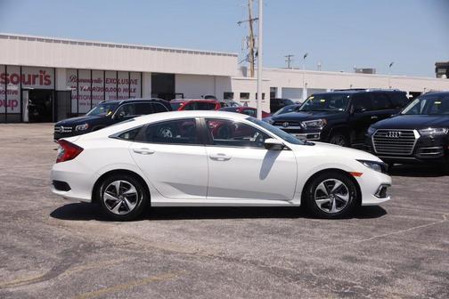 White Orchid Pearl 2019 Honda Civic LX