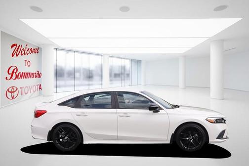 Platinum White Pearl 2024 Honda Civic Sport